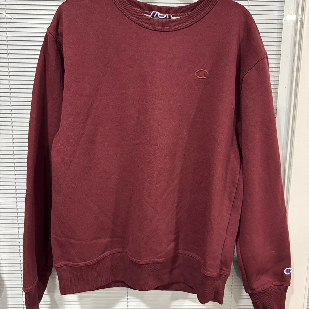 Champion Men's Burgundy Crewneck Sweater